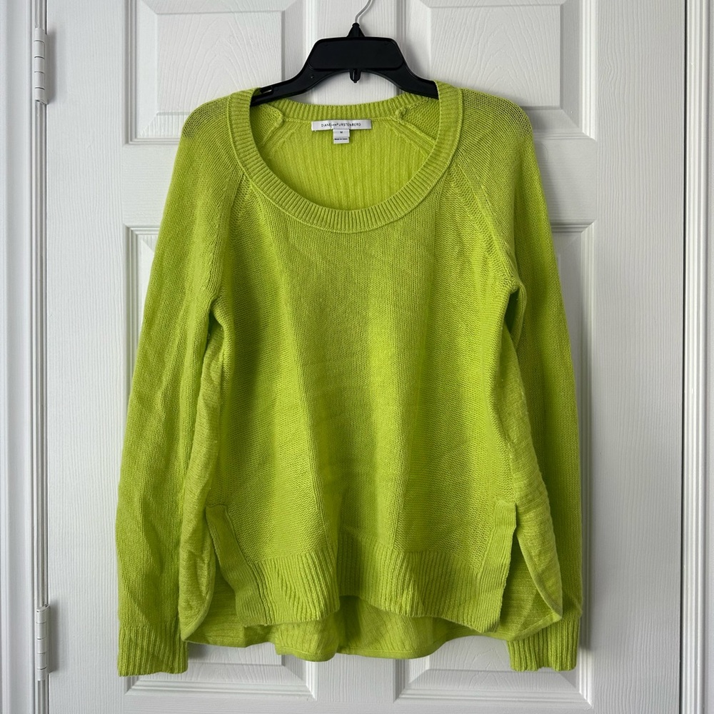 DIANE VON FURSTENBERG Cashmere Sweater Sz M